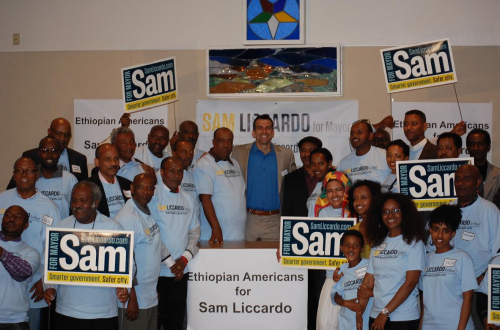 Ethiopian Americans in San Jose for Sam Liccardo